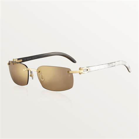 cartier white buffalo horn glasses